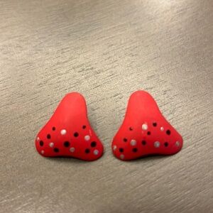 Red earrings​​​​